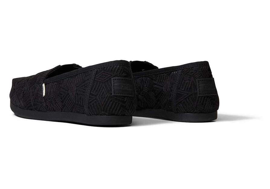 TOMS GEO LACE-BLACK