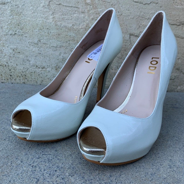 LODI AMA Heel Peep Toe CREAM