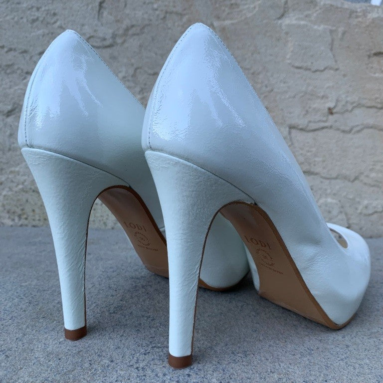 LODI AMA Heel Peep Toe CREAM