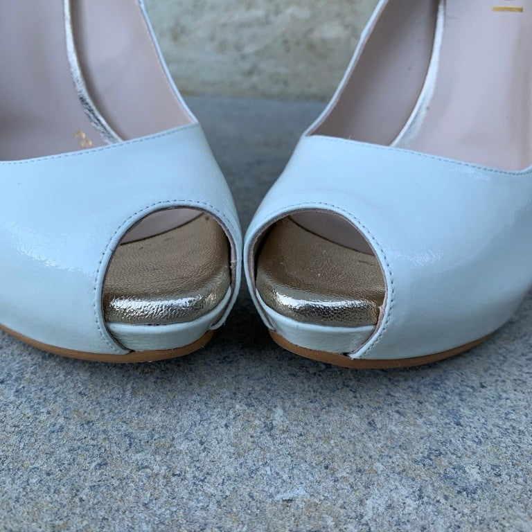 LODI AMA Heel Peep Toe CREAM