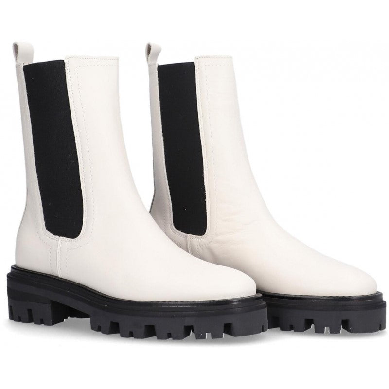 Alpe Monza Chelsea Boot 2451-WHITE
