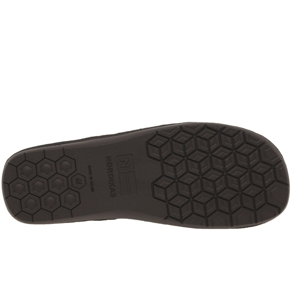 Nordikas Suede Slippers 1370-GREY BLUE