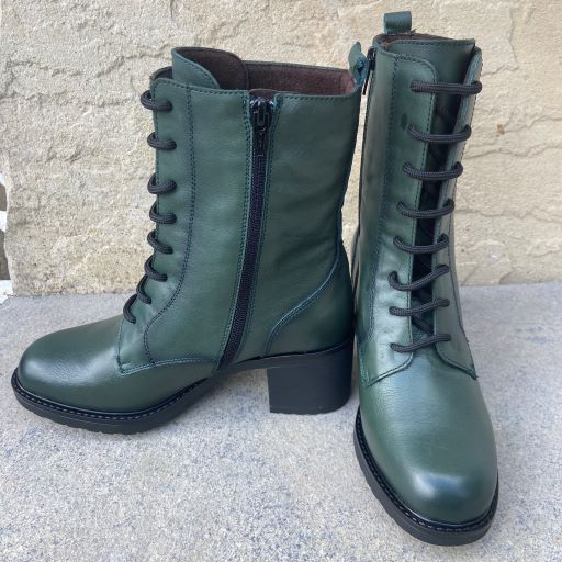 Pepe Menargues Laced Ankle Boot 21143-GREEN