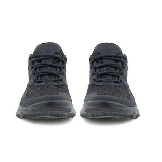 A black Ecco MX Gore-Tex sneaker with lace-up closure and a motocross-inspired sole. Ecco MX Gore-Tex 820193