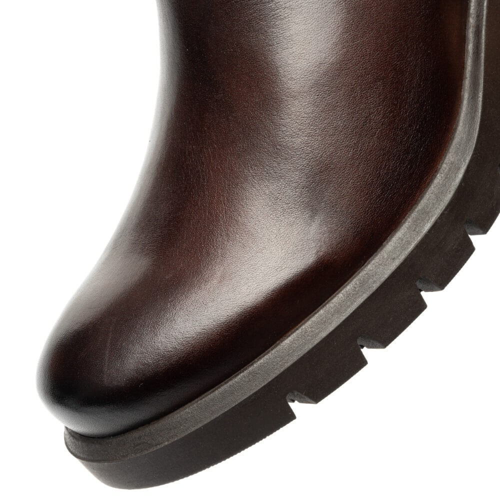 Ara Como Wedge Ankle Boots H-Fit 12-57002 Cacao Brown