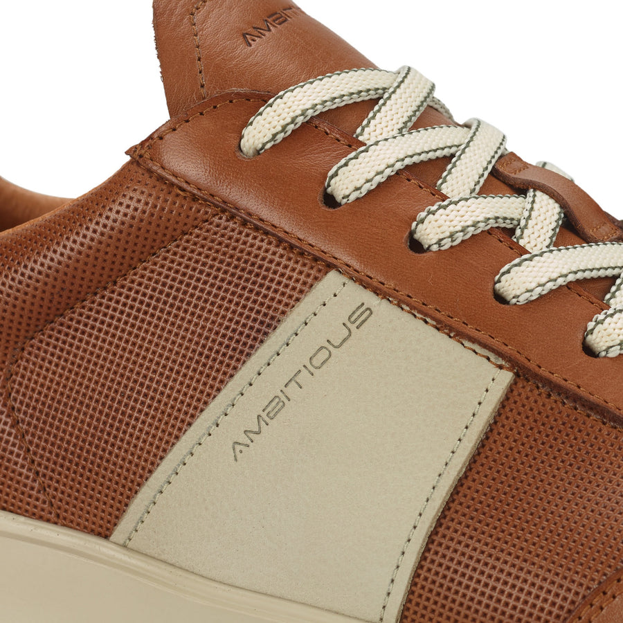 Ambitious Hover Leather Trainer 12863-COGNAC