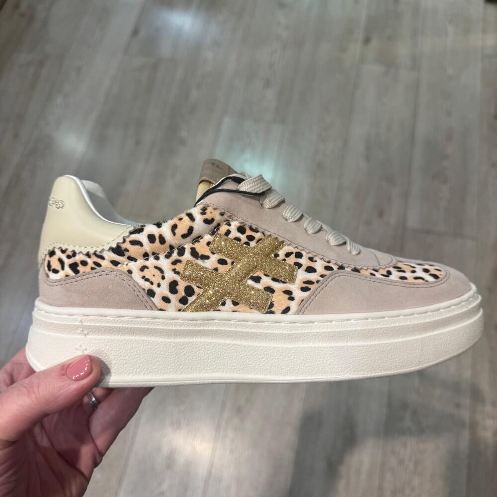 Another Trend A035 Leopard print platform sneakers
