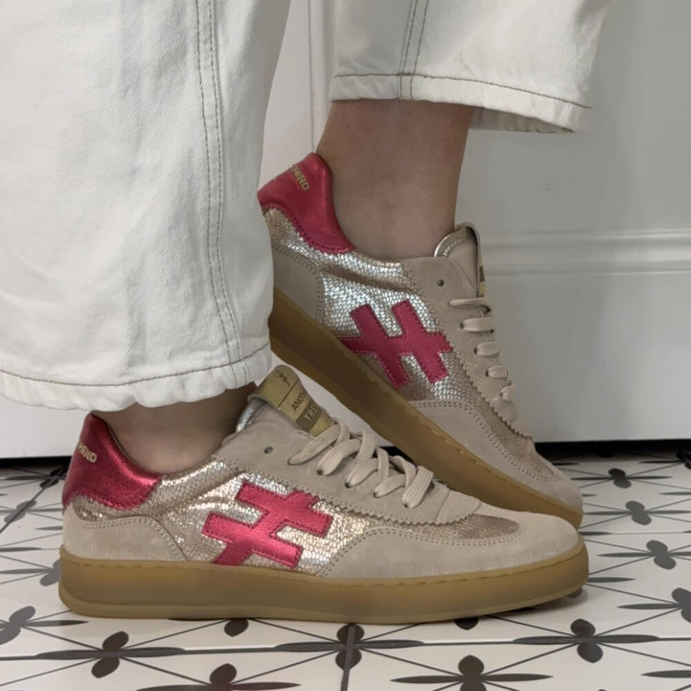 Another Trend A032 Retro Sneakers Old Rose