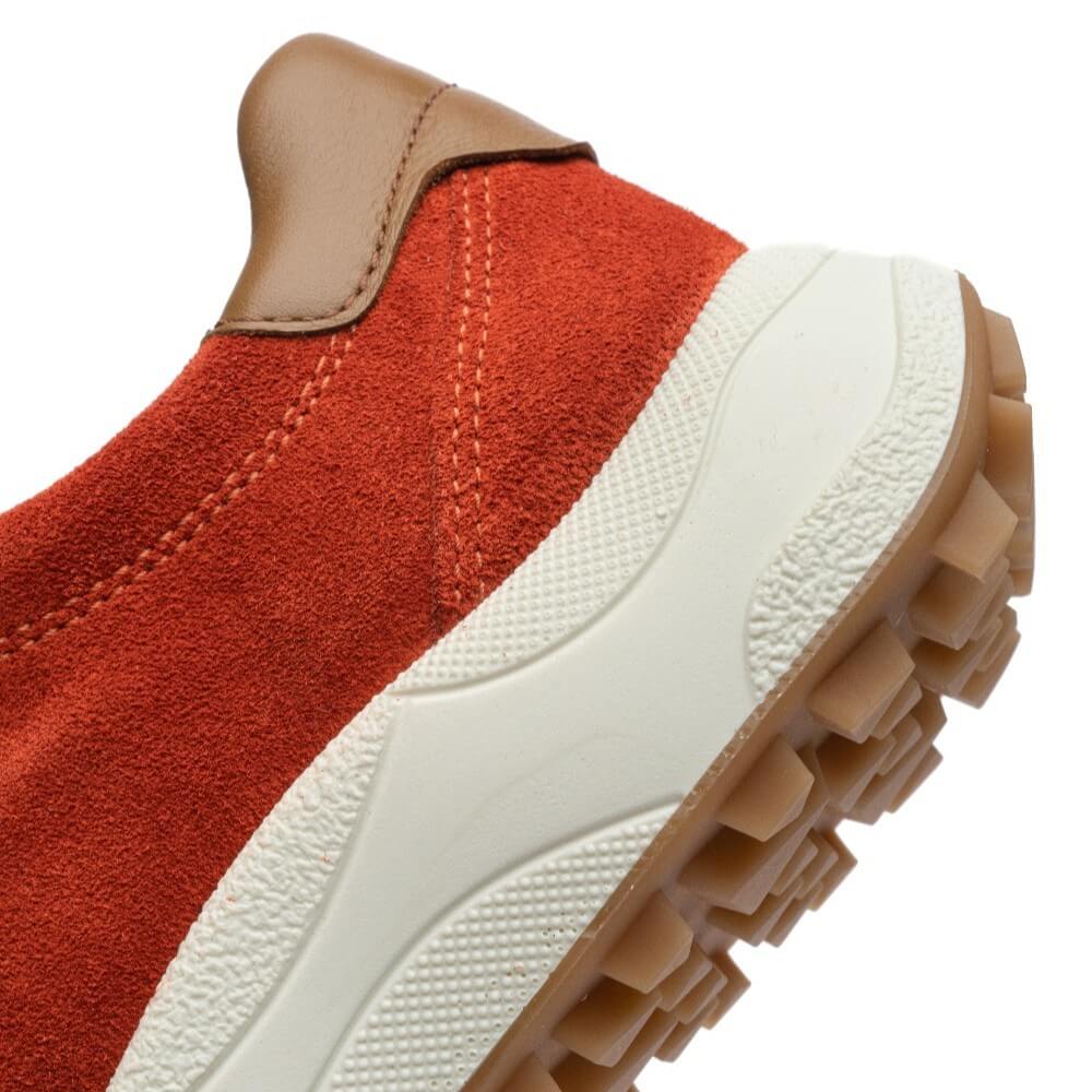 Ara Bergen 12-27101 Pumpkin Red H-Fit Suede Trainer