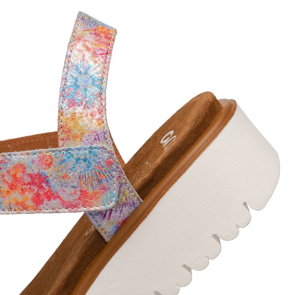 Ara Bilbao-s 12-33518 Leather Sandals Floral Multicoloured