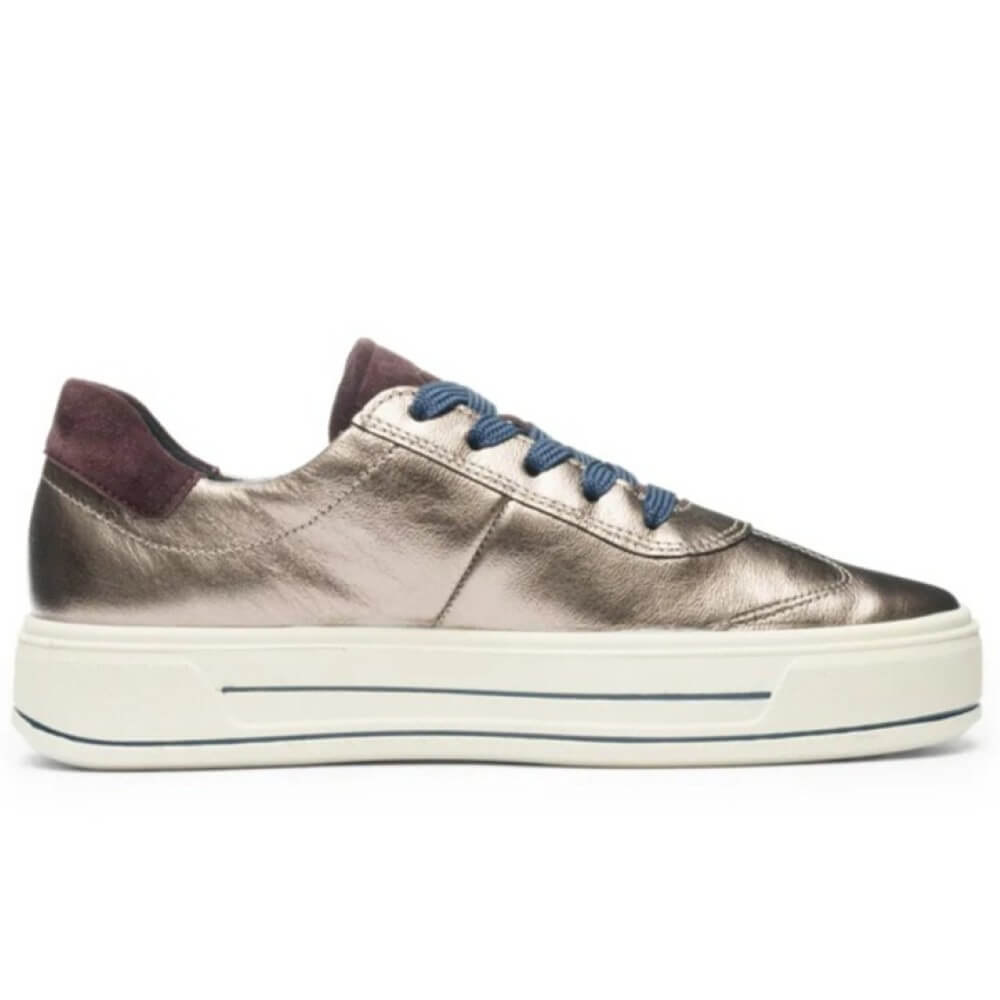 Ara Canberra 12-23012 leather trainers cashmere blue amarone h fit