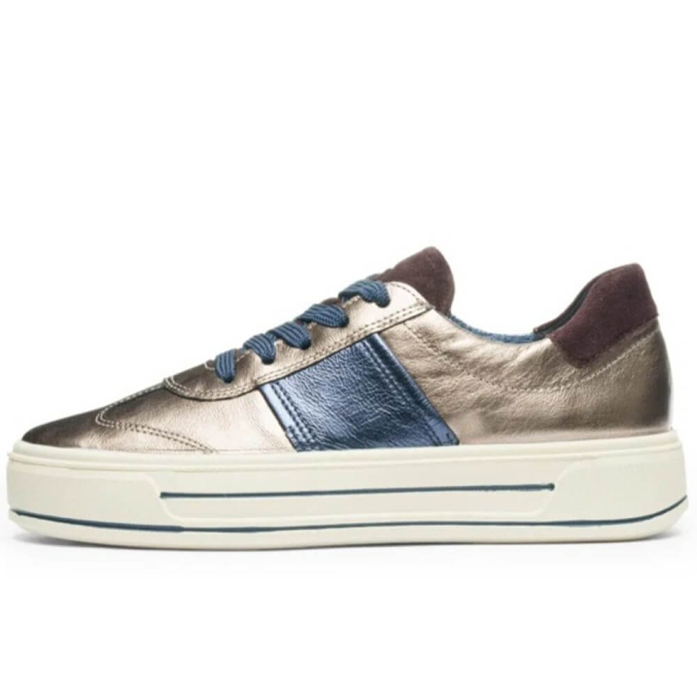 Ara Canberra 12-23012 leather trainers cashmere blue amarone h fit