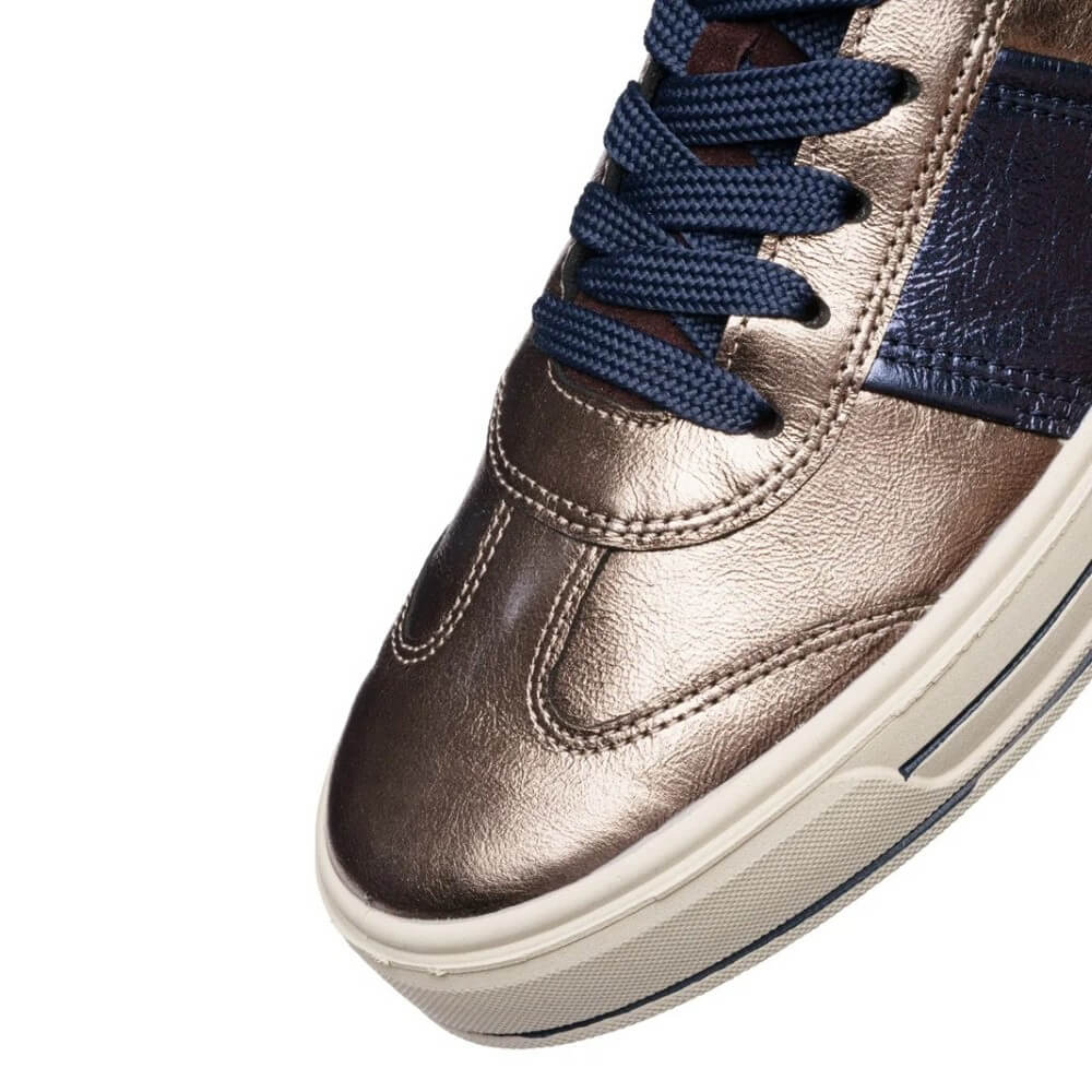 Ara Canberra 12-23012 Leather Trainers Cashmere Blue Amarone