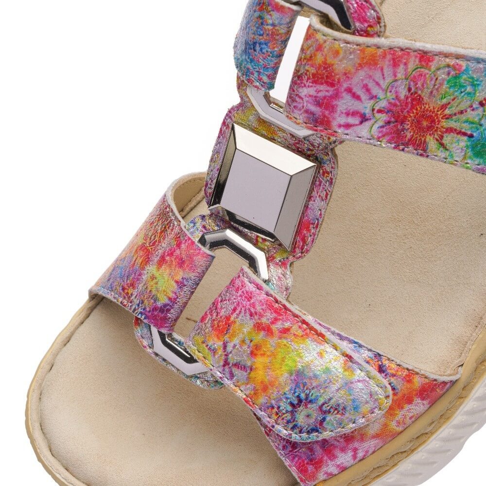Ara Capri 12-39103 Leather Mules Floral Multicoloured