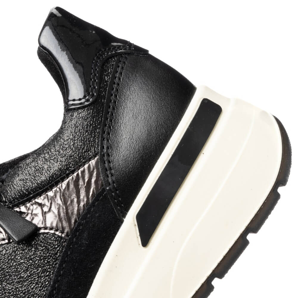Ara Garda Wedge Trainers 12-57702 H Fit Black