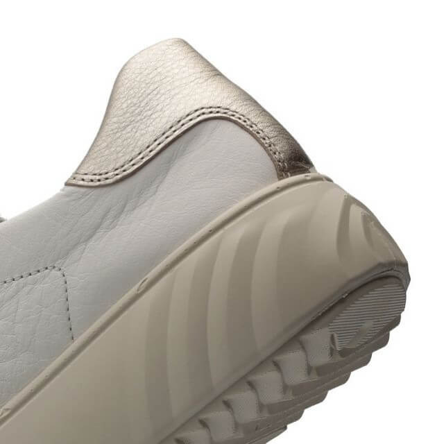 Ara Monaco 12-46523 Cream and Platinum Sneakers