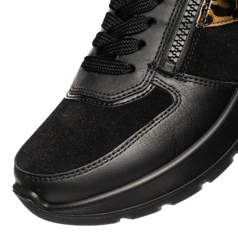 Ara New York 12-25112 Black Leopard Suede Mix H-Fit