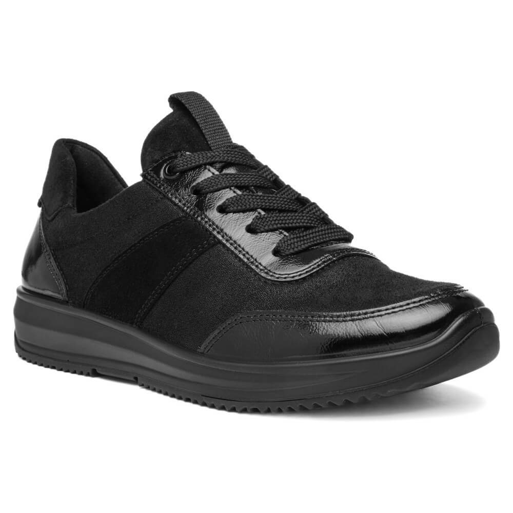 ara Black sneaker on a white background