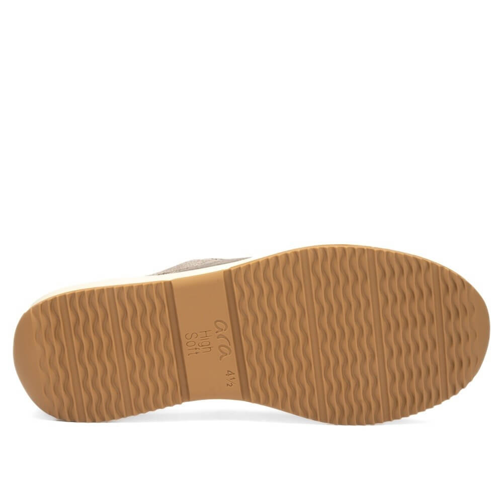 Ara Osaka 12-25532 H Fit Leather Trainer Cachemire Beige
