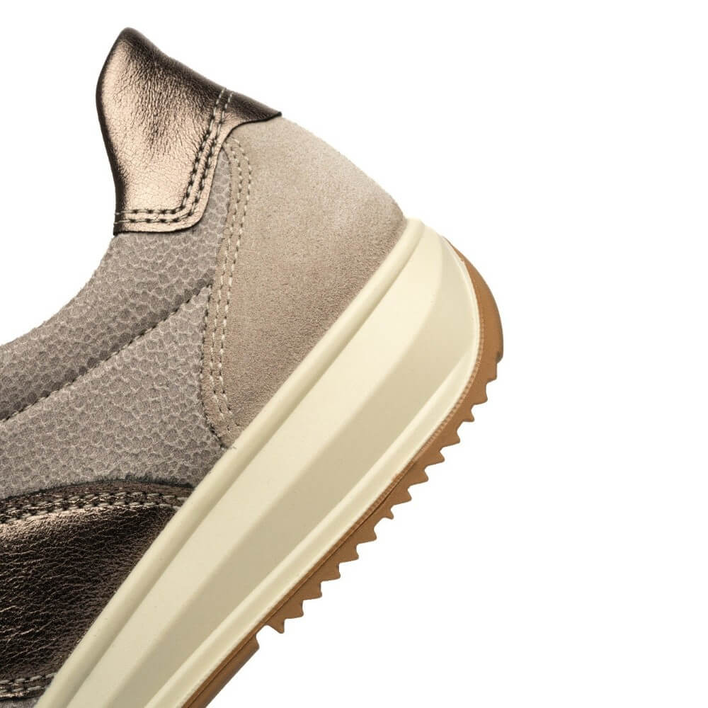 Ara Osaka 12-25532 H Fit Leather Trainer Cachemire Beige