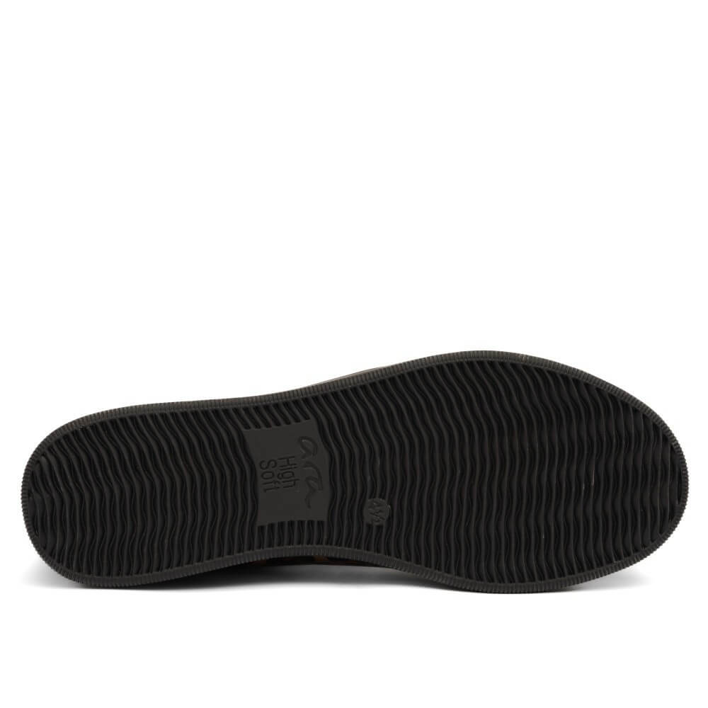 Ara Rom 12-14499 Black Leopard Print Hi-Top Trainer