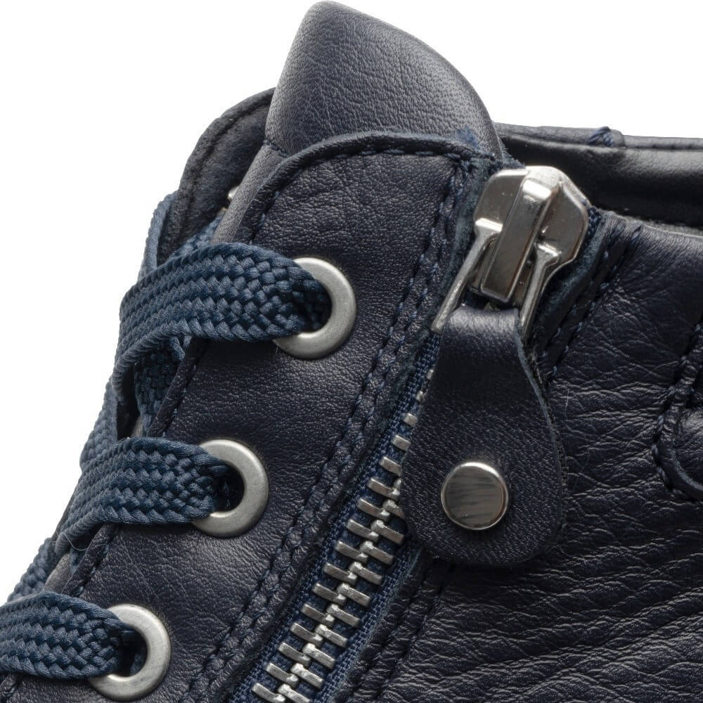 Ara Rom 12-44499 Navy Leather Hi-top