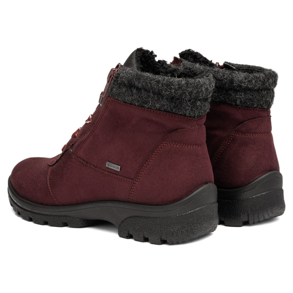 Ara Saas-Fee 12-49309 Ankle Boot Wine Dark Red Gore-Tex