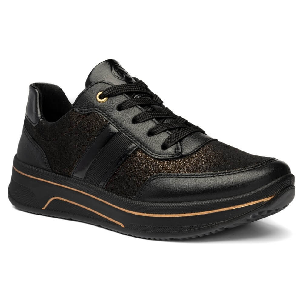 ara Black and brown sneaker on a white background