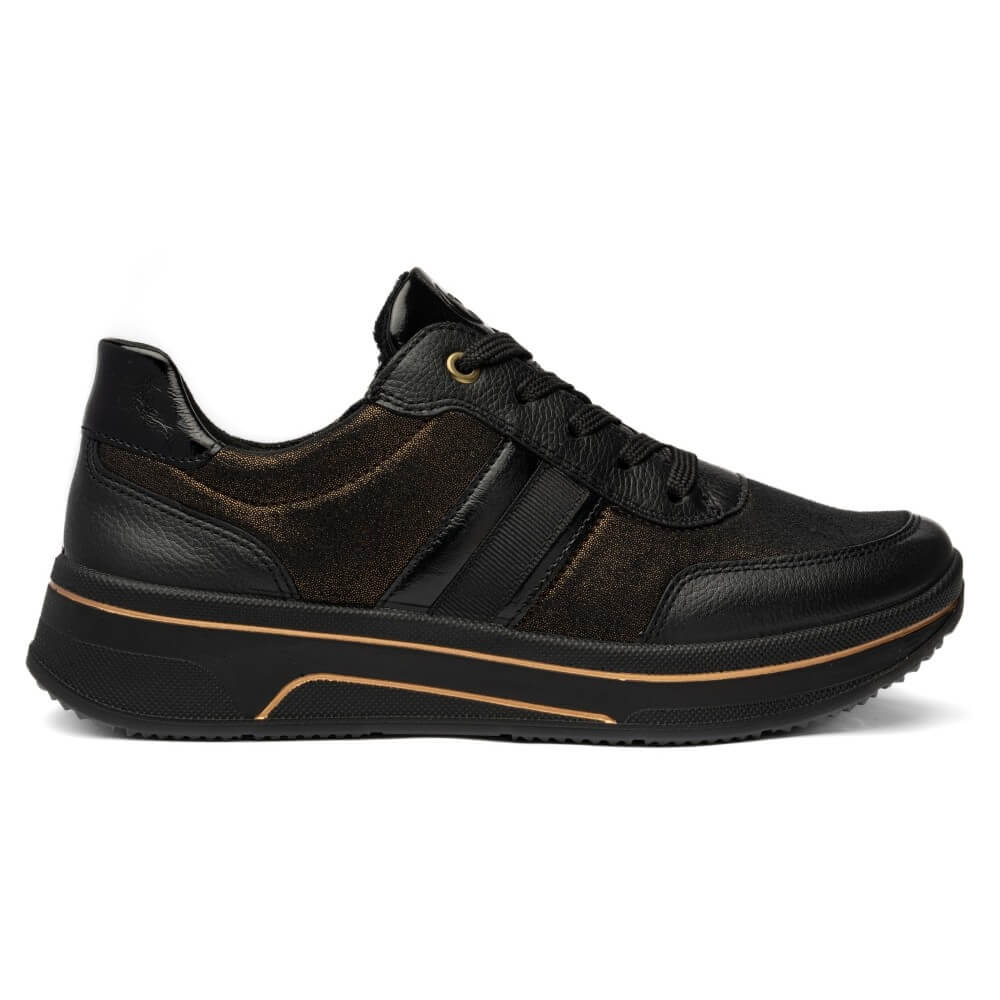 ara Black and brown sneaker on a white background