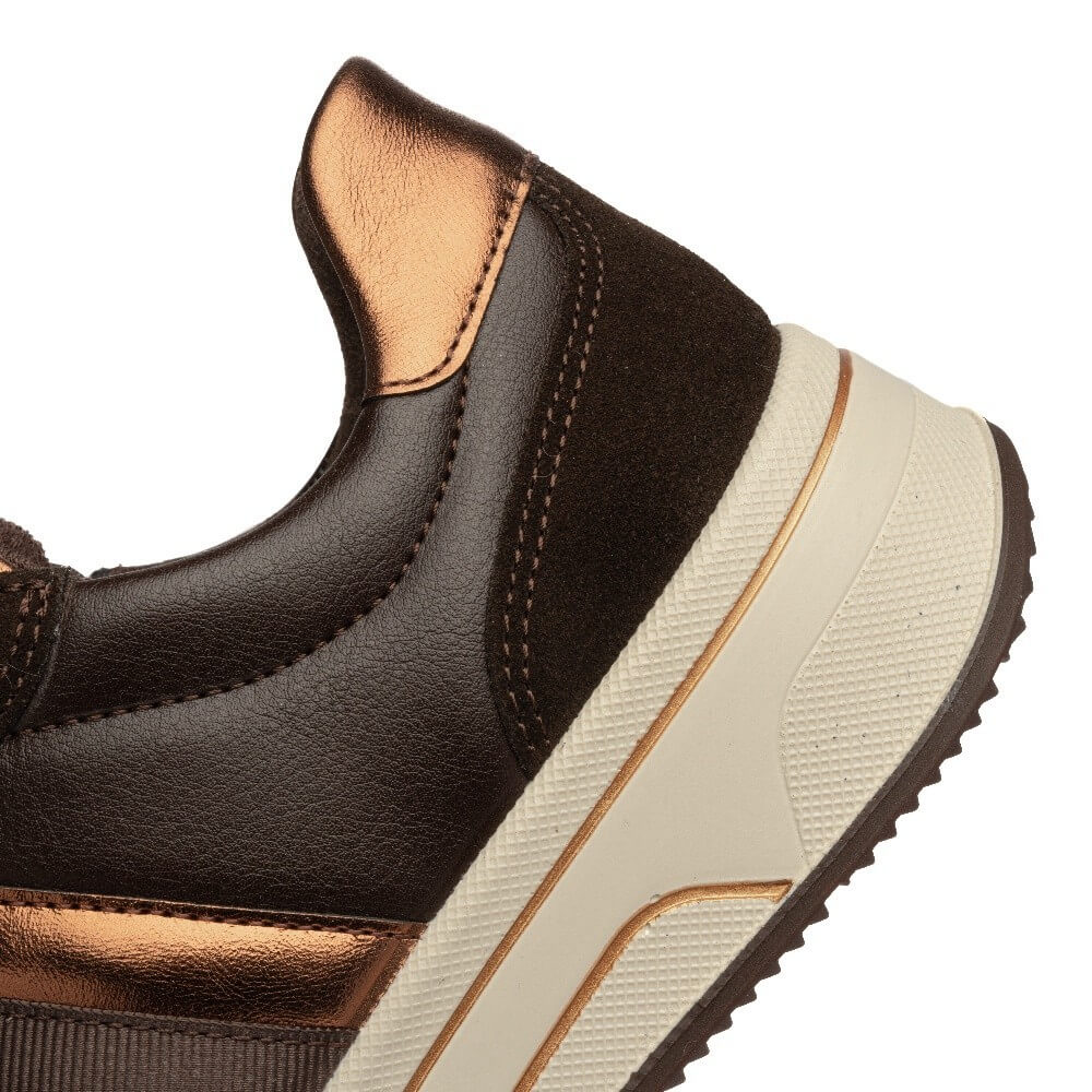 Ara Sapporo 12-27553 Brown Leather Laced Trainer