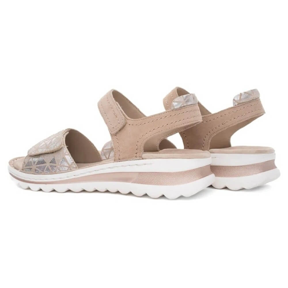 Ara Tampa 12-47207 Velcro Sandals Sand Beige Suede