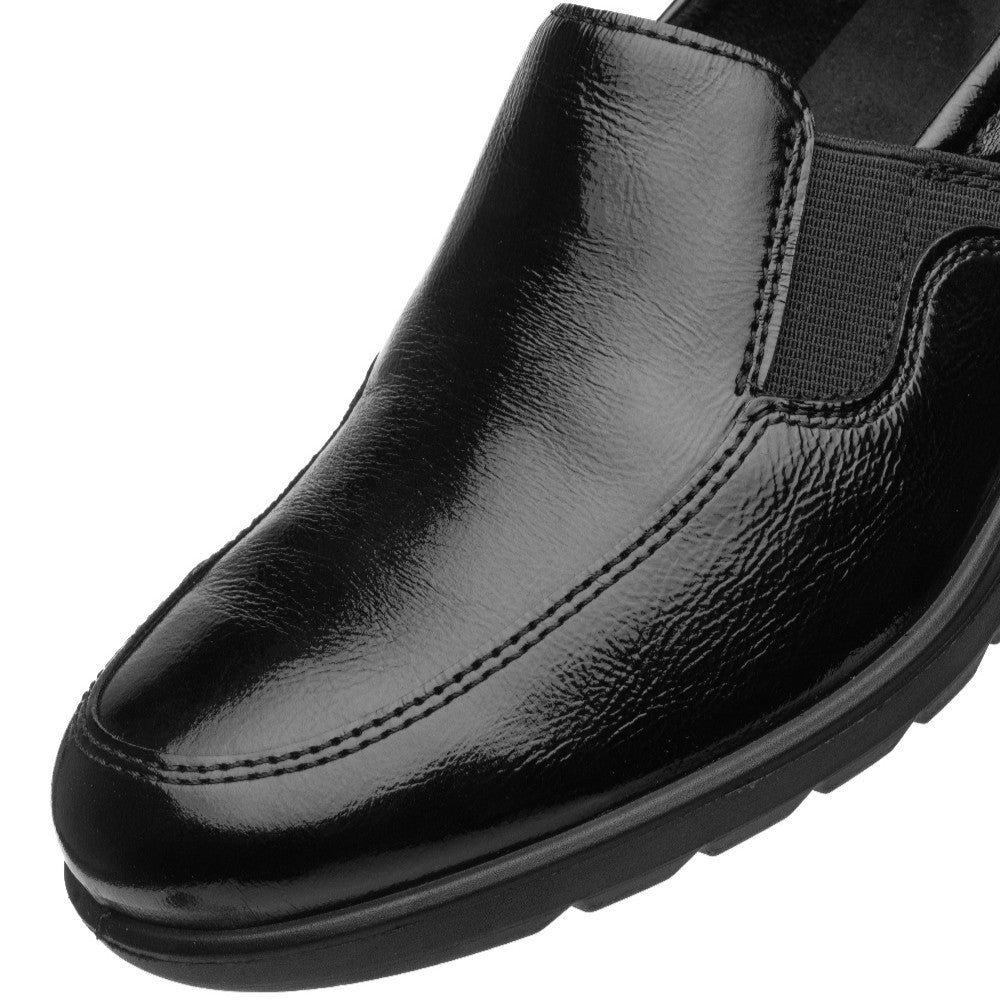 Ara Zurich 12-50613 Black Leather Slip-on H-Fit