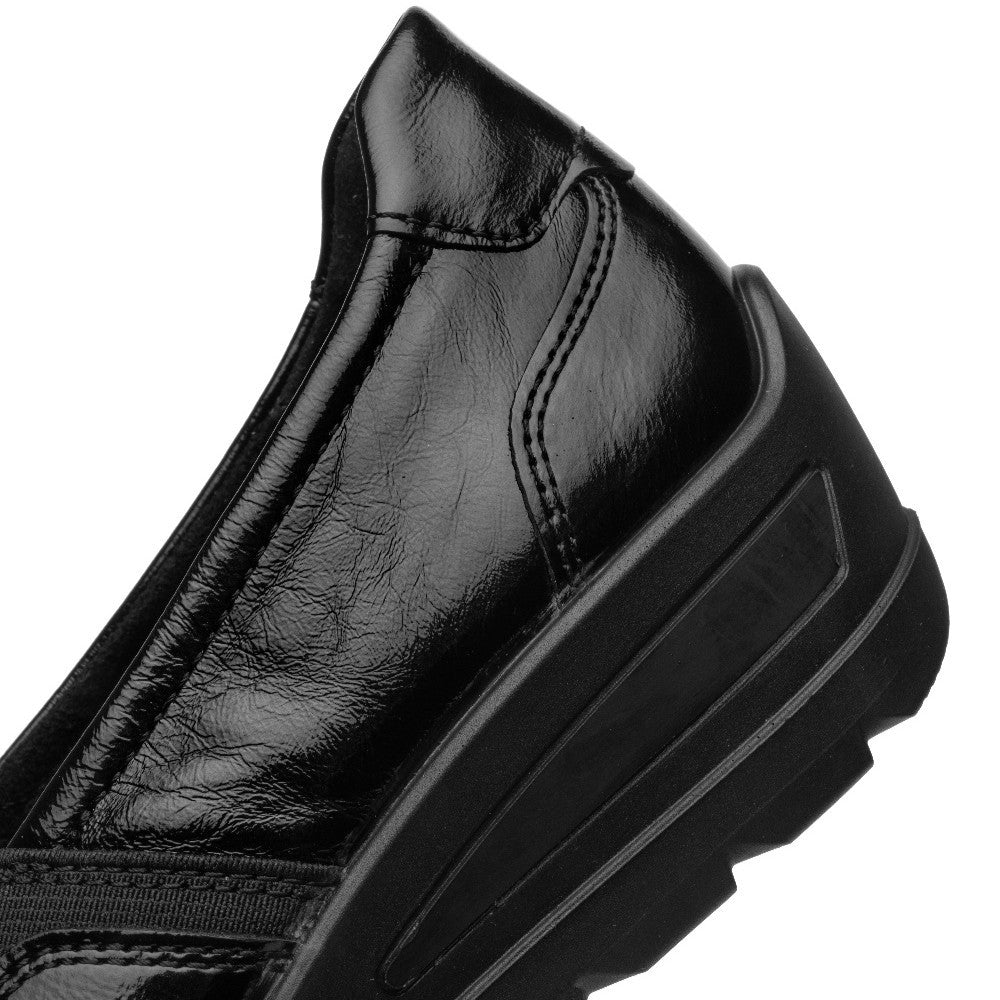 Ara Zurich 12-50613 Black Leather Slip-on H-Fit