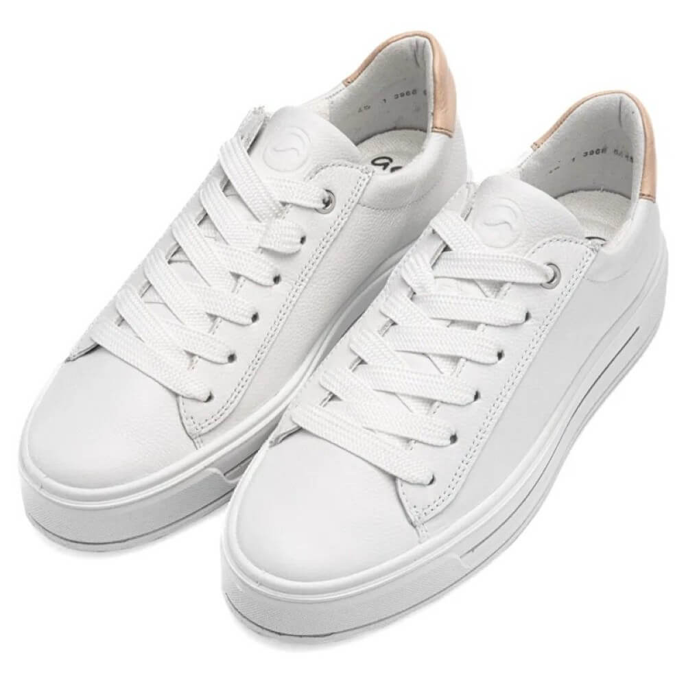 Ara Canberra Leather Sneakers 12-23003 White