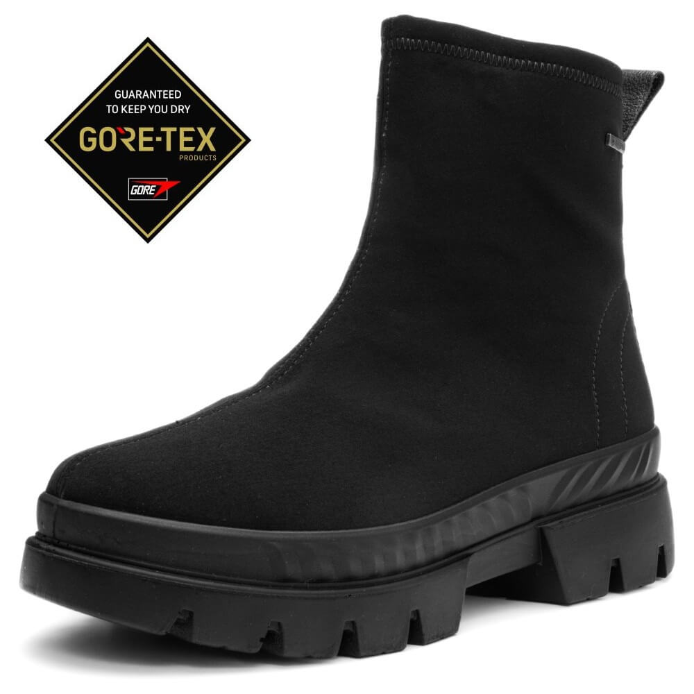 Black Gore-Tex boot on a white background