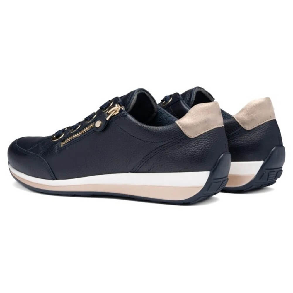 Ara Osaka 12-64587 H-fit Lace-up Navy Leather