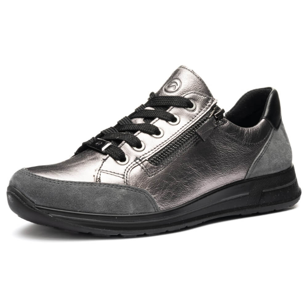 Graphite Grey Ara Lace-up on a back sole Ara Osaka