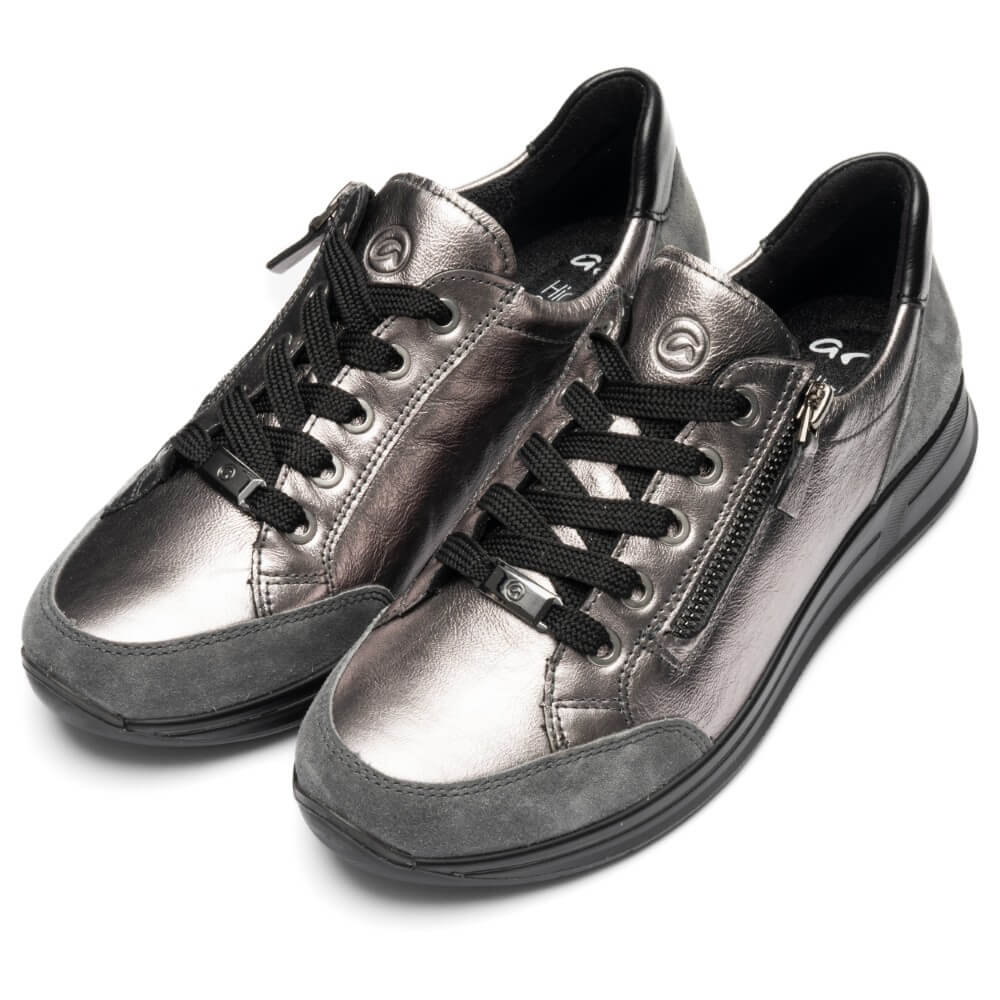 Ara Osaka 2.0 Leather Lace-up 12-54801 Graphite Grey