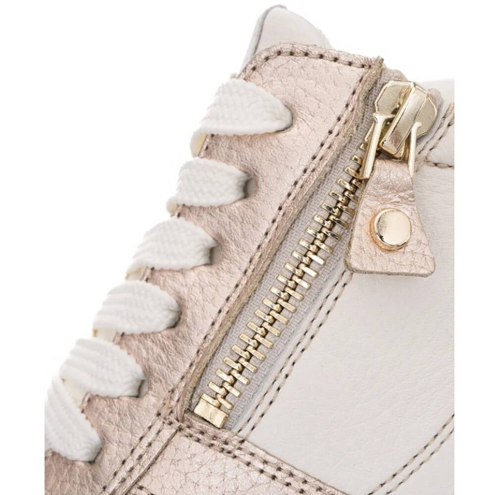 Ara Sapporo 12-27540 Lace-up Cream Gold Leather