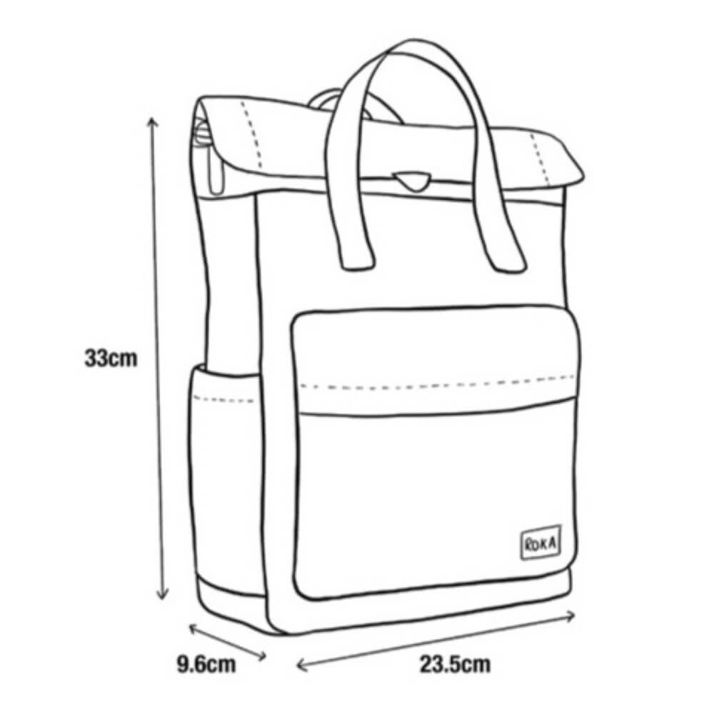 Roka CANFIELD B Backpack Recycled Small Royal Burgundy