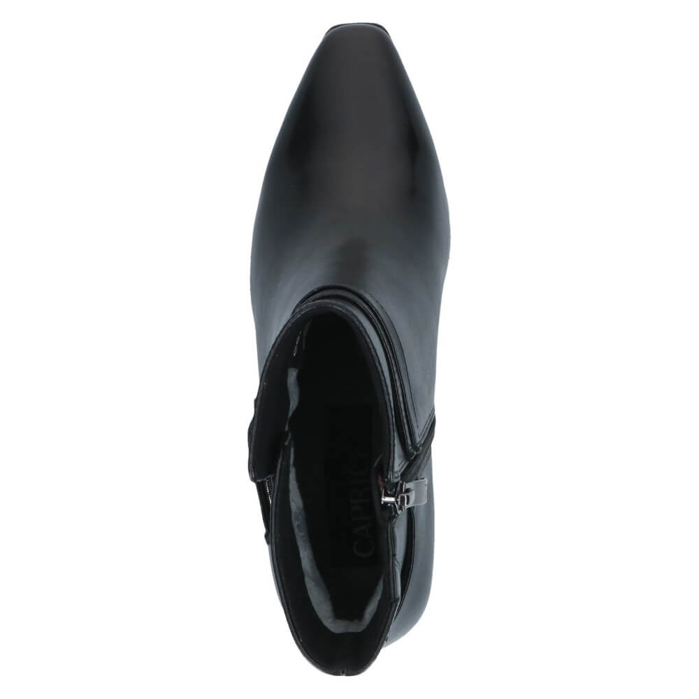 Caprice 9-25317 Black Leather Ankle Boot