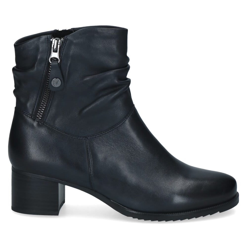 Caprice 9-25368 Navy Leather Ankle Boot