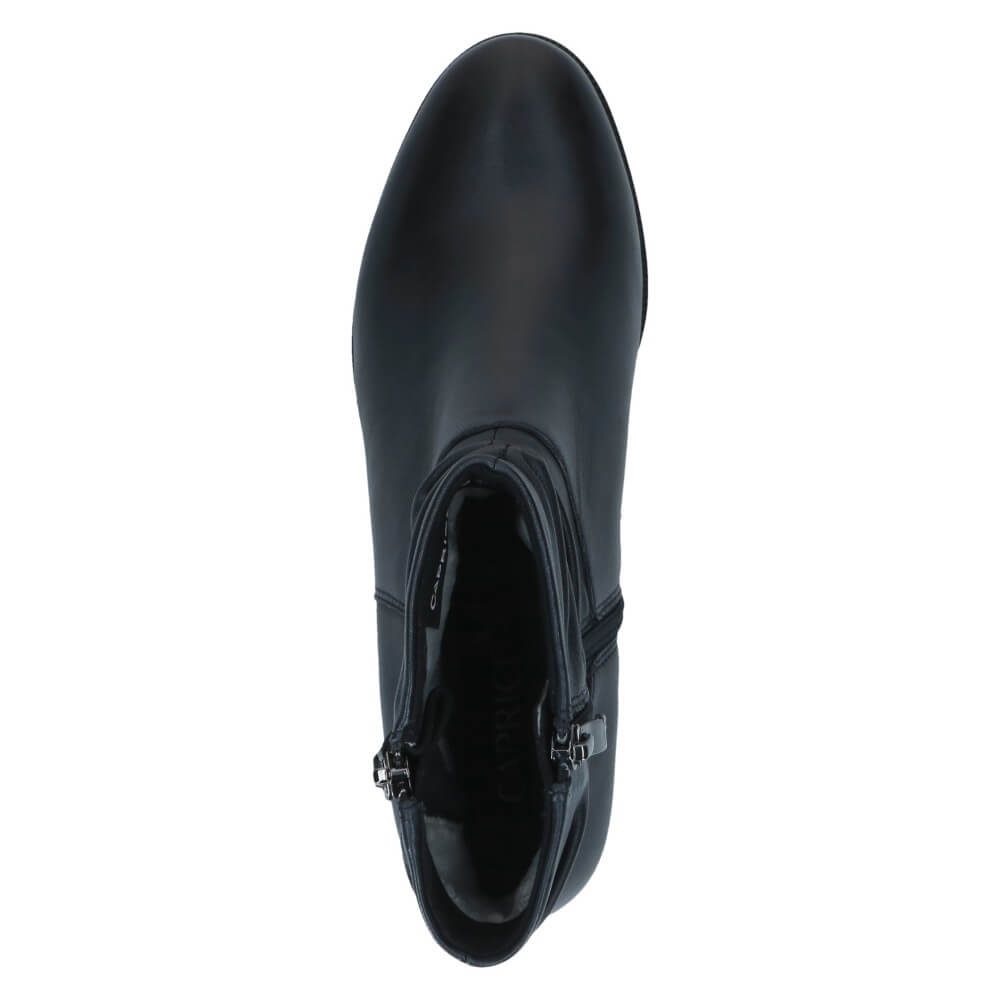 Caprice 9-25368 Navy Leather Ankle Boot