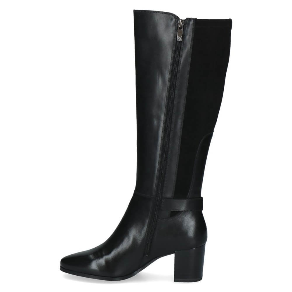 Caprice 9-25504 Knee High Boot Black Leather