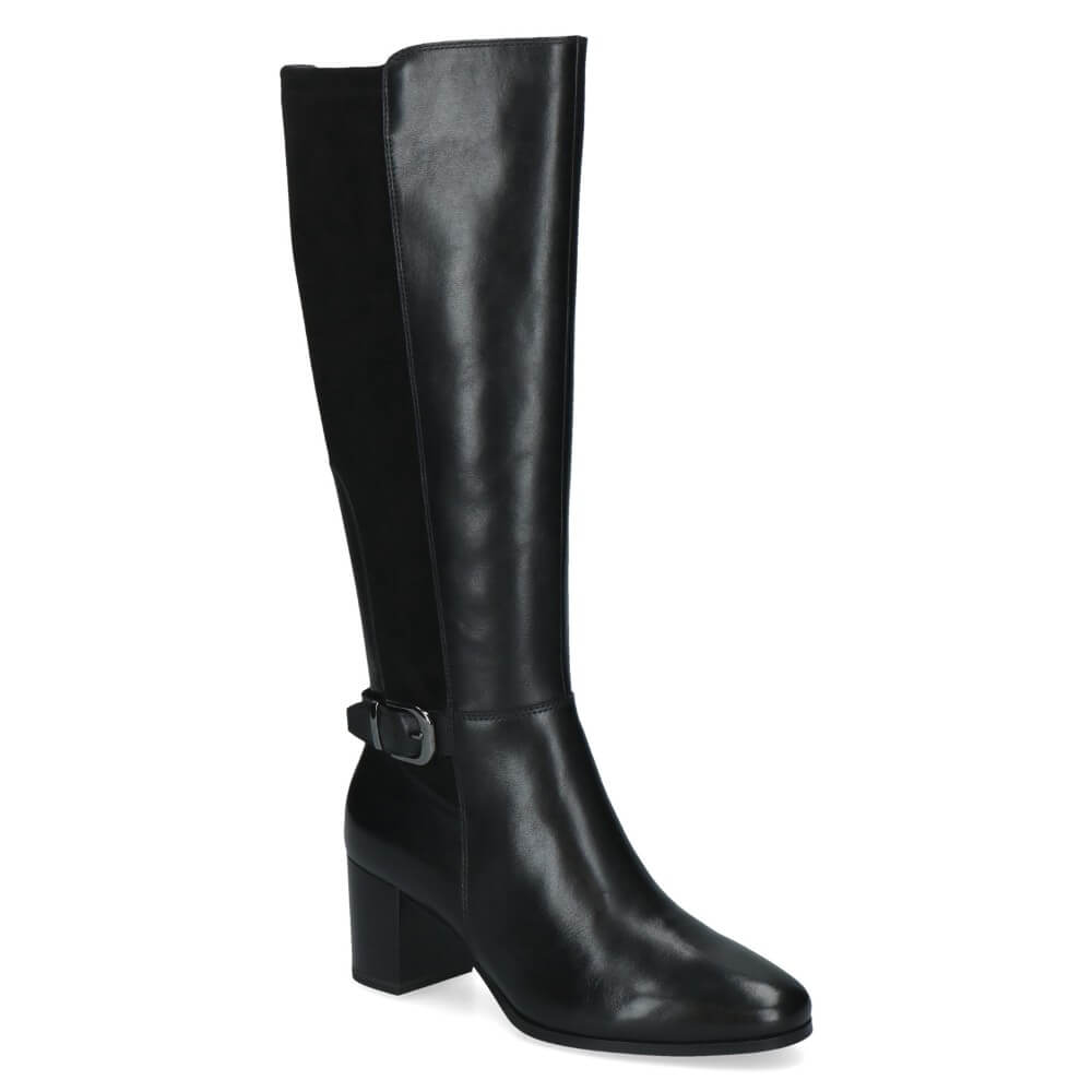Caprice 9-25504 Knee High Boot Black Leather