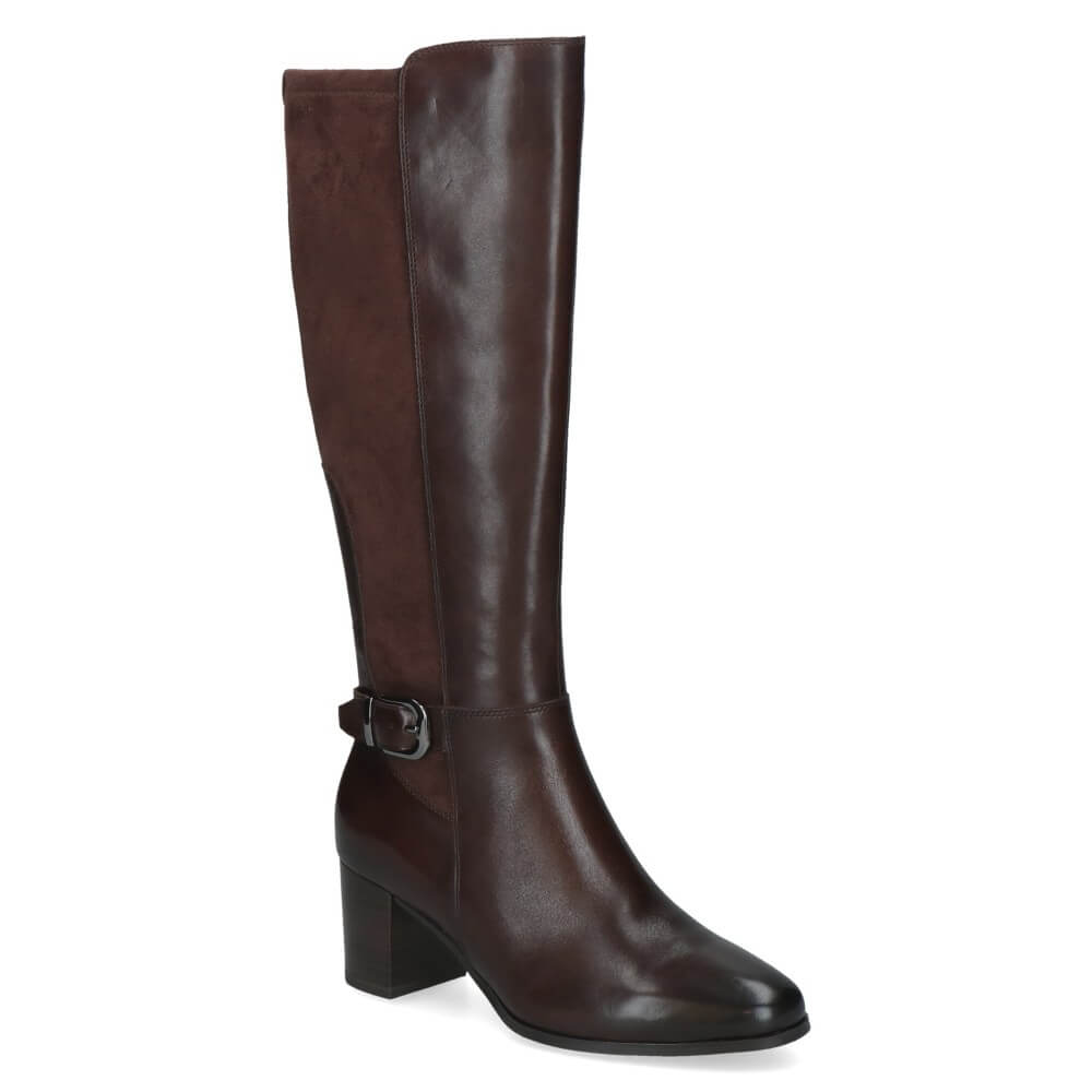 Caprice 9-25504 Knee High Boot Dark Brown Leather