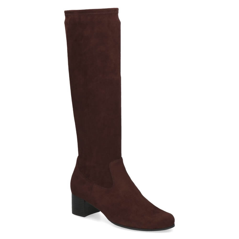 Caprice 9-25507 Knee High Boot Stretch Dark Brown