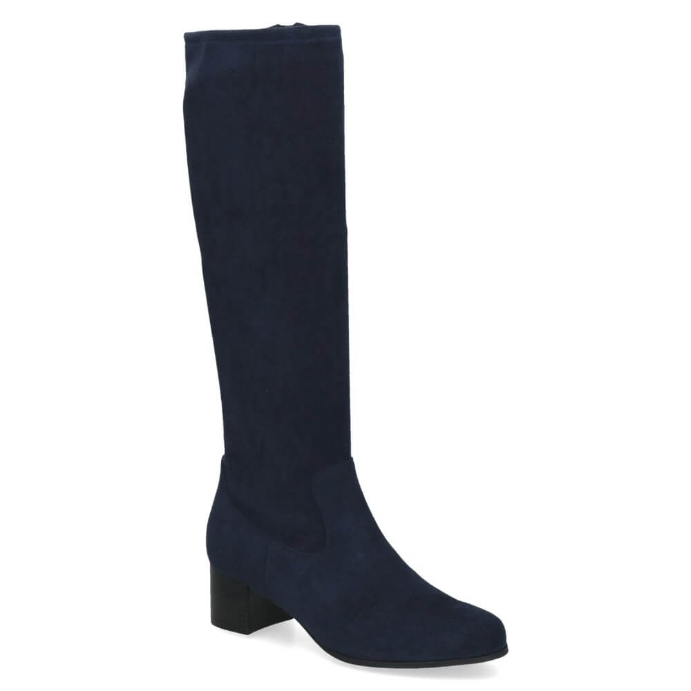 Caprice 9-25507 Knee High Boot Stretch Navy