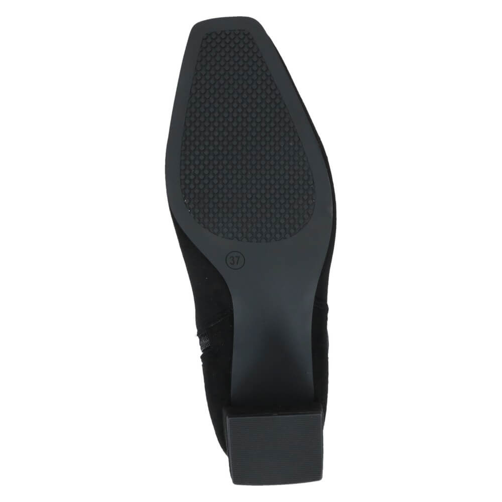 Caprice 9-25547 High Heel Knee High Black Stretch