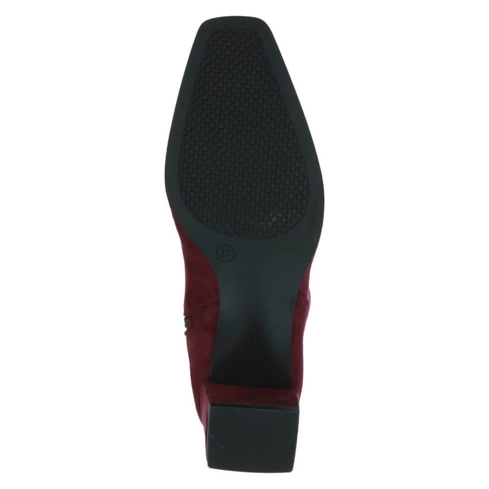 Caprice 9-25547 High Heel Knee High Bordeaux Stretch